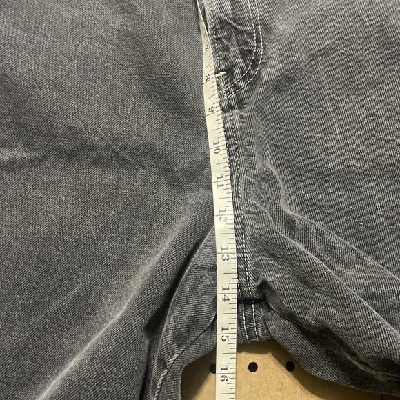 JNCO Jean Shorts Mens 38x12.5 Washed Black Snake Double Deep Pockets Y2K 2000’s - Picture 14 of 16